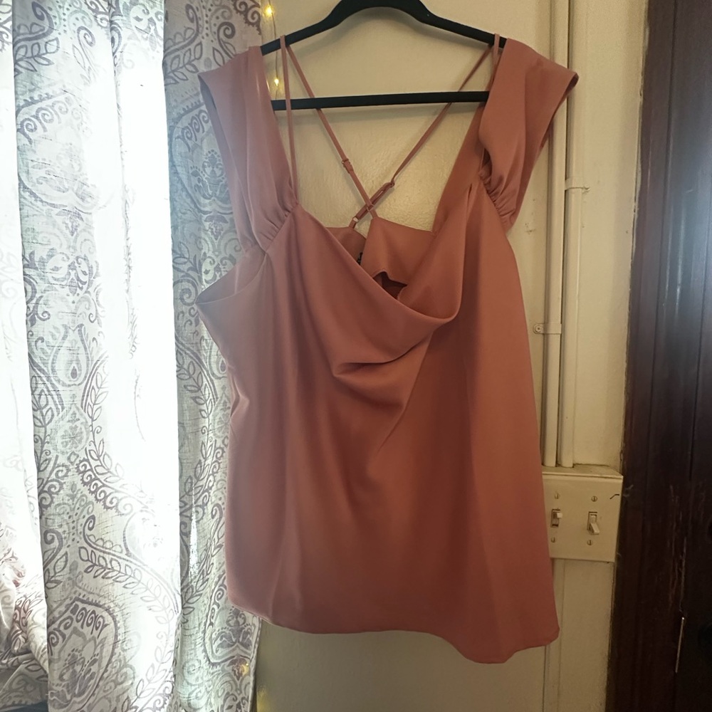 Eloquii Mauve Sleeveless Blouse